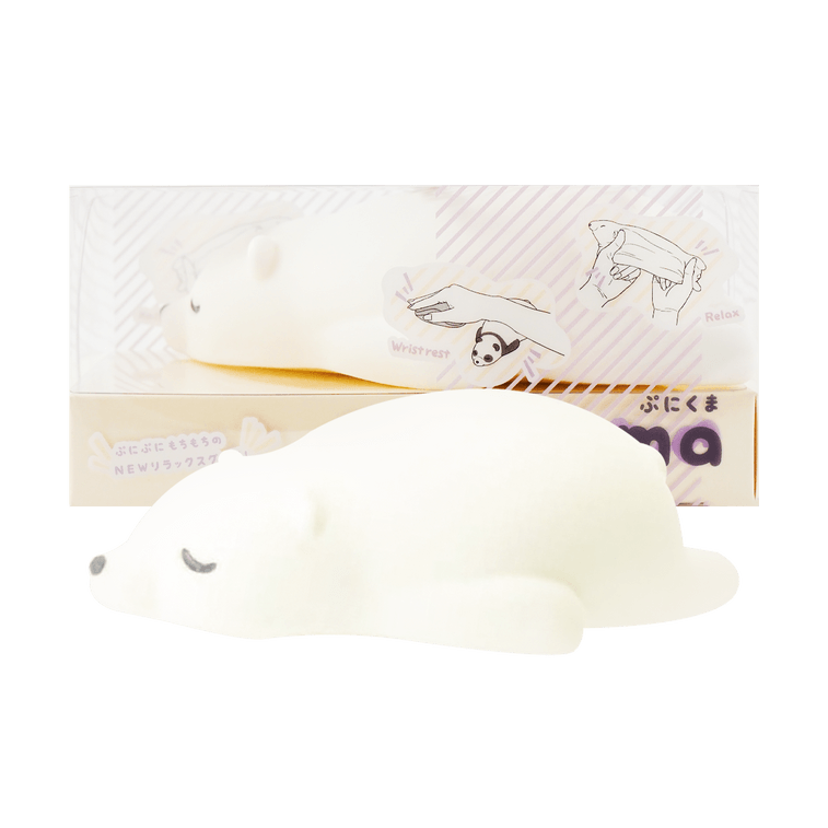 Mouse Wrist Rest Support Pad Cushion (White Bear)