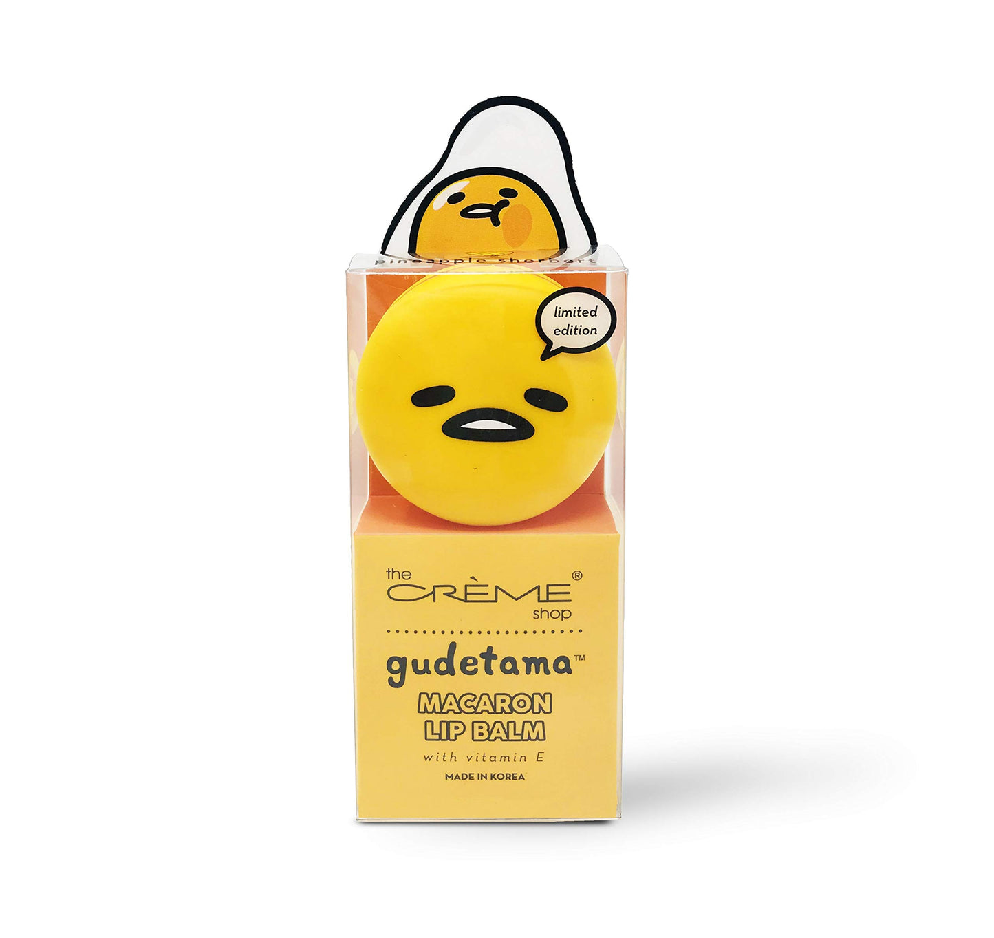 Gudetama Macaron Lip Balm (Pineapple Sherbet)