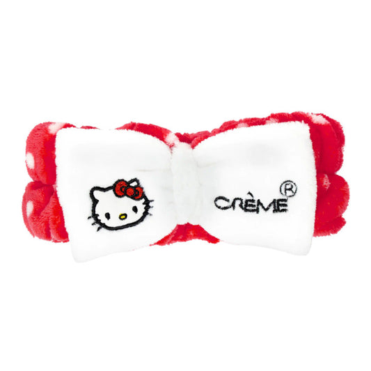 Hello Kitty Plush Spa Headband (Red & White)