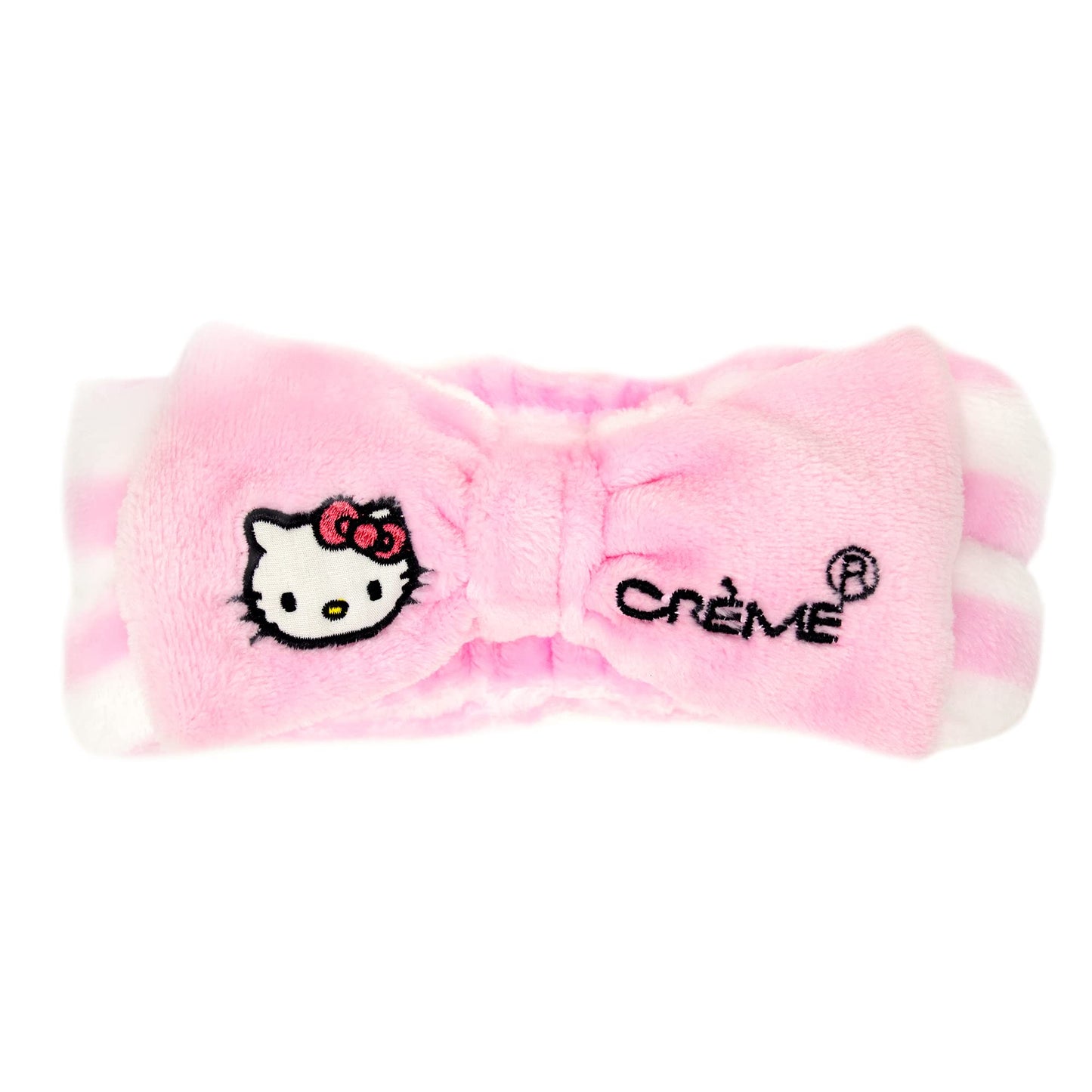 Hello Kitty Plush Spa Headband (Pink Stripe)