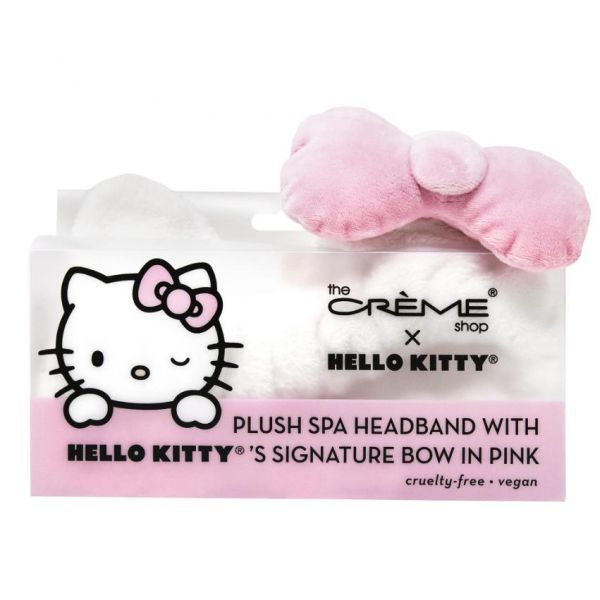 Hello Kitty Plush Spa Headband w/ Bow (Pink)