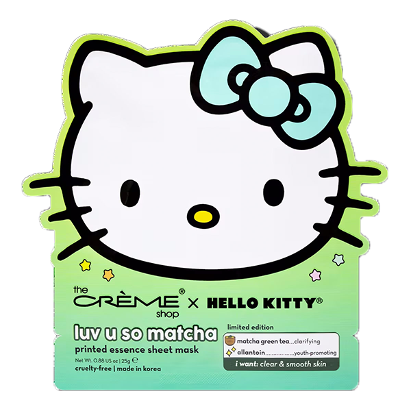 Hello Kitty Essence Sheet Mask (Matcha)