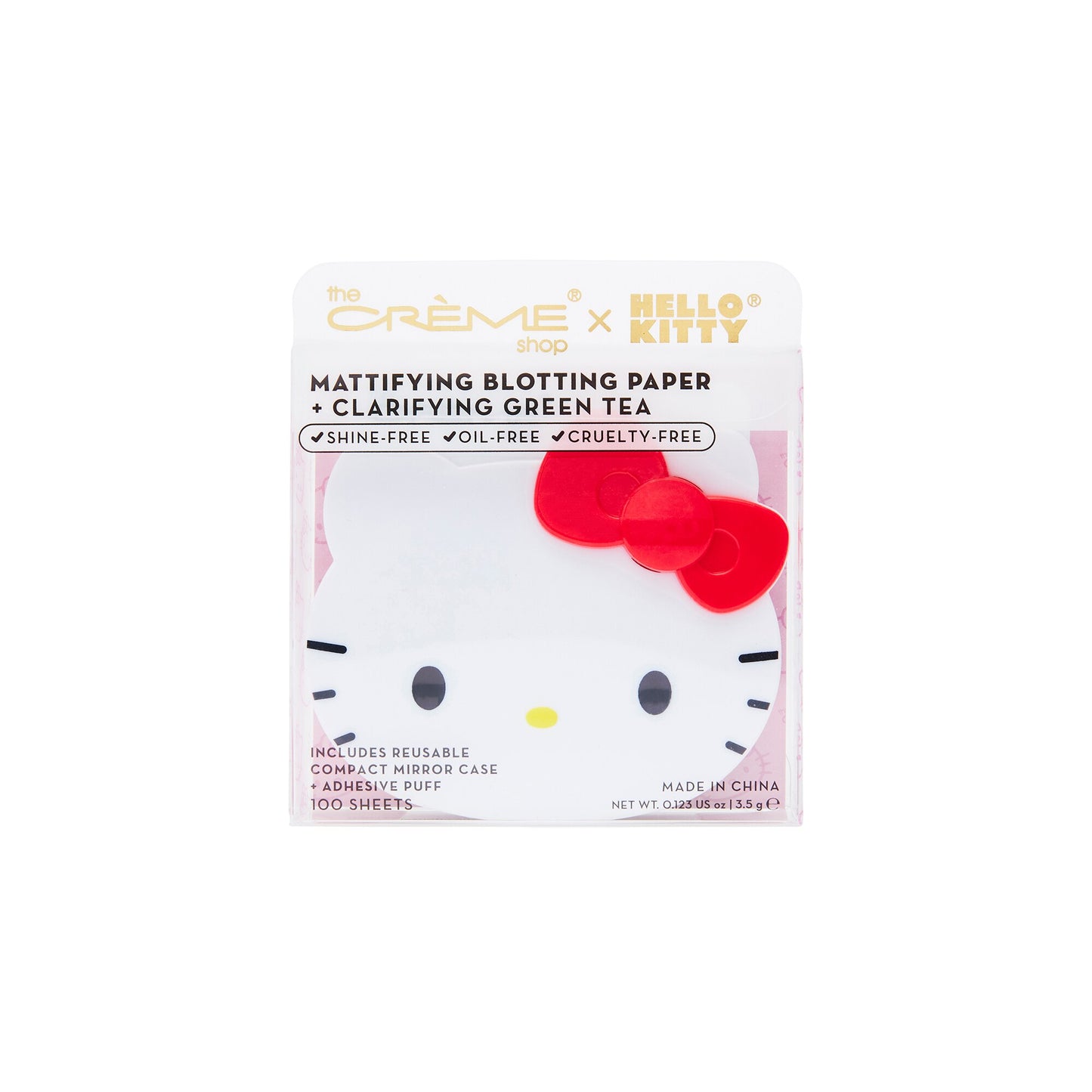 Hello Kitty Mattifying Blotting Paper+Reusable Mirror Compact