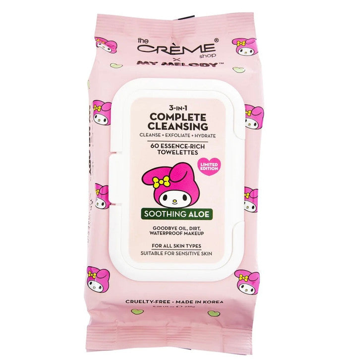 Hello Kitty Complete Cleansing Towelettes 60CT (Smoothing Aloe)