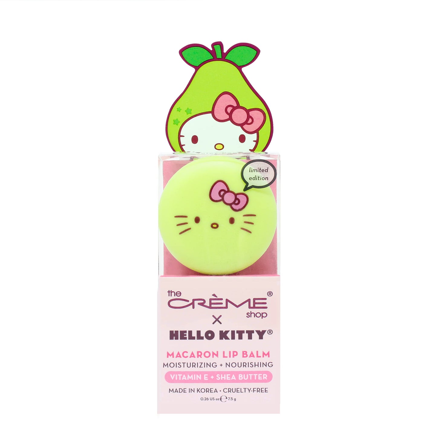 Hello Kitty Macaron Lip Balm (Juicy Pear)