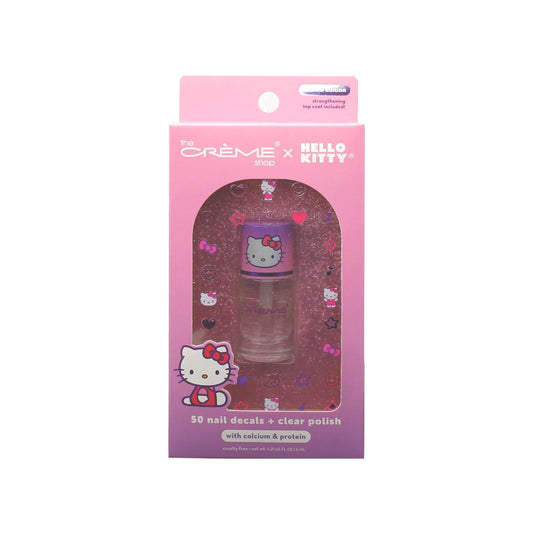 Hello Kitty Purple 50 Nail Decals+Clear Polish