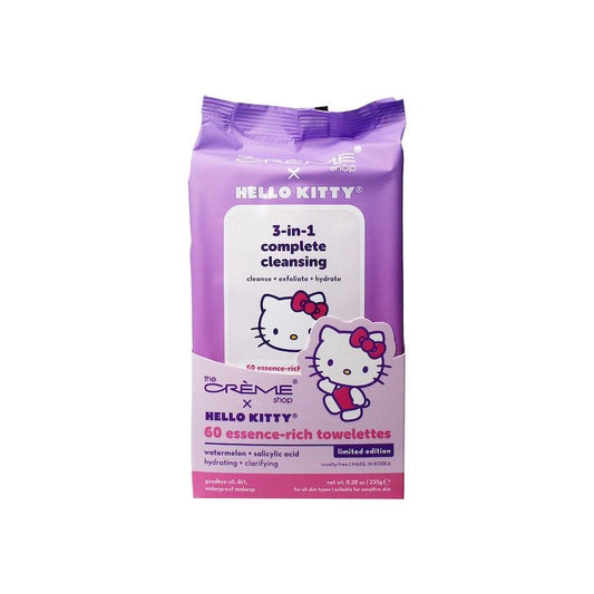 Hello Kitty Purple Complete Cleansing Towelettes 60CT (Watermelon)